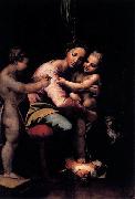 Giulio Romano Virgin and Child with the Infant St John Spain oil painting artist
